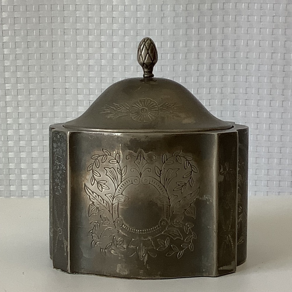 Vintage‎ Godinger Silver Plated Jewlery Box Oval Trinket Box w/ Lid Velvet Lined